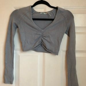 Urban Outfitters Cropped Blue Sweater
